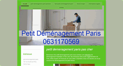 Desktop Screenshot of petit-demenagement-paris.com